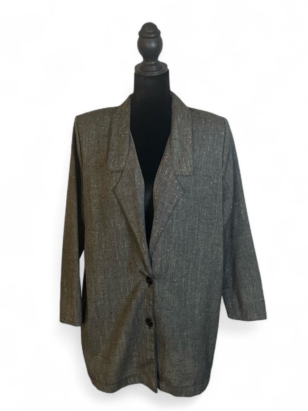 Vintage 80s 90s Rebe Grey Tweed Blazer